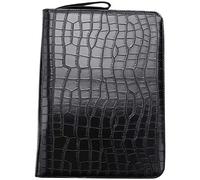 Katnetoly Astuccio Per Penne Stilografiche di Grande Capacità nel Pelle PU Colore Nero 48 Slot Per Astuccio