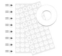 Katnetoly Autoadesivi di Rinforzo per Fori, Etichette di Rinforzo per Perforatori di Diametro 1/4 di Pollice per Ufficio, 2500 Pezzi