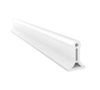 Katnetoly Bagno TPE Striscia di Ritenzione Acqua Pieghevole Barriera D'Acqua per Doccia Alta per Accessori Doccia di Separazione Bianca 2M