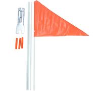 Katnetoly Bandiera di Sicurezza con, Bandiera per Bici Ad Alta visibilità Regolabile da 6 Piedi, Bandiera di Sicurezza Impermeabile dai Colori Vivaci per Bici per Bambini