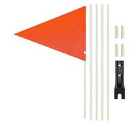 Katnetoly Bandiera Sicurezza per Bicicletta con Bandiera Sicurezza Riflettente per Rimorchio per Bici con Staffa Montaggio per Bicicletta Bandiera Sicurezza per Bicicletta