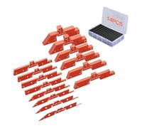 Katnetoly Barre Configurazione Tavola Router, 14 Pezzi, Set Misuratori Altezza per Blocchi Configurazione In Alluminio Precisione, con Marcature Delle Dimensioni Incise al