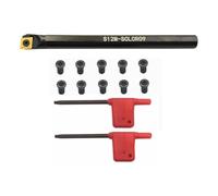 Katnetoly Barre di Alesatura Portautensili per Tornitura In Schiuma Indicizzabili da 1/2 Pollice con Inserti di Tornitura, Inserti di Ricambio per Frese per Tornio CNC