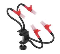 Katnetoly Base di Serraggio da Tavolo Regolabile, Che Aiutano A Saldare, Strumenti di Terza Mano, 4 Bracci Flessibili A Collo D'Oca per Riparazioni Elettroniche B