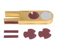 Katnetoly Biliardo Stecca da Biliardo Punta Shaper Strumento Punta della Stecca Levigatrice Brunnisher Stecca Strumento Un Forma di U Punta della Stecca Trimmer con Carta Vetrata