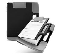 Katnetoly Blocco Appunti Nero con nel Plastica per Appunti con Raccoglitore per Costruzioni con Manico 14,4X12,1X2,44 Pollici