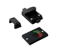 Katnetoly Blocco di Privacy per Bagno In Lega di con Indicatore, Segnale Libero/Occupato per Partizione WC.