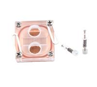 Katnetoly Blocco di Raffreddamento Ad Acqua CPU con Foro Frontale Blocco Northbridge in Acrilico Trasparente South Bridge per Blocco CPU del Computer Installazione Semplice