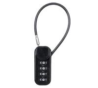 Katnetoly Blocco Password A 4 Cifre Blocca di Protezione da Viaggio con Corda di Filo da 13,5 cm