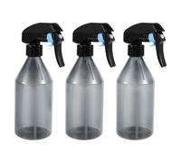 Katnetoly Bottiglie nel Plastica per Soluzioni Detergenti, Contenitore Vuoto Riutilizzabile da 10 Once con Spruzzatore un Grilletto Nero Resistente, Confezione da 3