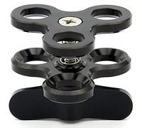 Katnetoly Braccio a Sfera in Lega di Alluminio a 3 sezioni Giunto Morsetto di Montaggio Luce di riempimento Portalampada per Immersioni subacquee Fotografia Accessorio per Nero