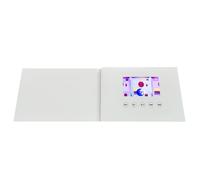 Katnetoly Brochure Video di Carta di Auguri Video da 4,3 Pollici con Schermata LCD LCD HD E-Card Video