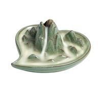 Katnetoly Bruciatore di Incenso A Riflusso A Cascata in Ceramica, Porta Cono di Incenso Piccolo Fatto A Mano, Ornamento per Aromaterapia Facile Installazione