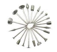 Katnetoly Burr Macinatura Diamante da 3 mm Gambo da 20 Pcs Incisione Intagliatura Intaglio di Lucidatura In Pietra In Pietra In Pietra Rotativa Utensile Rotativo