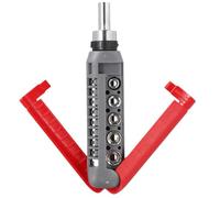 Katnetoly Cacciavite A Cricchetto A Spirale per Utensili Manuali Multifunzione con Kit di Punte Utensili Manuali per Cacciaviti A Cricchetto Multiangolo di Riparazione Automatica,B