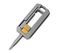 Katnetoly Cacciavite In Lega di Titanio Combinazione Magnetica per Piccola Manutenzione Cacciavite con Impugnatura per Strumenti per Esterni Multifunzionali