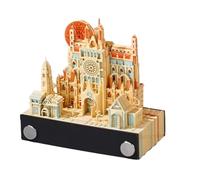 Katnetoly Calendario Artistico Intagliato In Carta 3D - Ornamento da Scrivania per Ufficio, Regalo di Compleanno, Antistress, Autunno A Praga