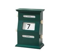 Katnetoly Calendario da Scrivania Blocchi Calendario Retrò Display Data da Scrivania Decorazioni da Scrivania Decorazioni da Scrivania Blocchi Data Verde