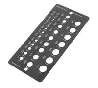 Katnetoly Calibro per Punte da Trapano da 1/16 A 1/2 Pollice Strumento di Misurazione per Punte da Trapano A 29 Fori Strumento di Misurazione Accurata Dei Fori di Perforazione