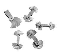 Katnetoly Calibro per Raggio nel Acciaio Inossidabile, Set di Calibri per Raccordo con Raggio per Strumento di Misurazione ' Interno Convesso Portatile Convesso (5 Pezzi)