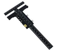 Katnetoly Calibro per Tracciatura del Legno: Calibro per Marcatura Scorrevole In Lega di Alluminio, Strumento per Righello per Marcatura per Misurazione di Marcatura A T Quadrato A