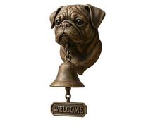 Katnetoly Campanello in Metallo per Cane Strega di Halloween, Stile Vintage, per Ingresso di Casa, Decorazione da Parete