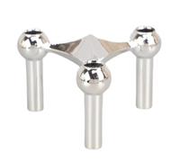 Katnetoly Candelabri in Metallo con Molecolare, Centrotavola, Candelabro per Soggiorno,