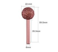 Katnetoly Car Riparazione Pneumatici Testa di Levigatura Granulometria Grossa Ruota con di Collegamento Attrezzi di Riparazione Pneumatici 22mm Ball con Round Rod