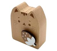 Katnetoly Carillon A Carica con Gatto in Legno, Rotante per Regali di Compleanno B 1 Pezzo