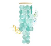 Katnetoly Carillon A per Esterni - Carillon A con Conchiglie, Decorazione in Stile Costiero per Interni/Esterni, Decorazione da Giardino, Ideale per Le Donne