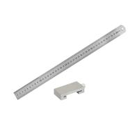 Katnetoly Carpentiere In Metallo Carpenteria Quadrato Strumenti per La Lavorazione del Legno Carpenteria Righello In Acciaio Blocco Limite di Posizionamento Misura 400 mm