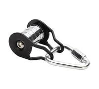 Katnetoly Carrucola per Slackline con Moschettone per Bambini Forniture per Allenamento Slackline Scorrevole in Cortile per Fitness, Prato