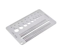 Katnetoly Carta di Misura per Fessure con Calibro A Vite Portatile per Professionisti, Strumenti per Misurazione di Fessure Metriche da 0,1 A 1,7 mm