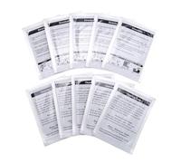 Katnetoly Carte di Pulizia CR80, Pulitore per Lettori di Schede A Doppio Lato, Carte di Pulizia per Terminali A Scorrimento POS -CR80 Pulitore per Chip di Carte (10 Pezzi) Bianco Facile Installazione