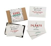 Katnetoly Carte per Calendario 'Avvento di Natale 24 Pezzi Set di Carte per Calendario per il Conto Alla Rovescia di Natale 24 Giorni Biglietto di Auguri Commemorativo B Facile Installazione