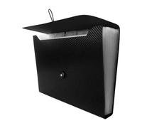 Katnetoly Cartella Espandibile A 13 Tasche per Fisarmonica con Chiusura con Fibbia, Organizer per Documenti In Formato A4 per Ufficio Scolastico, 1 Pezzo 24 cm X 35 cm X 3,5 cm