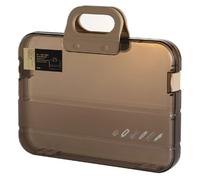 Katnetoly Cartella Porta Documenti In Plastica Resistente con Manico Bloccabile, Scatola Portatile Impermeabile per Uso Multi-Scopo