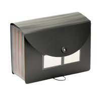 Katnetoly Cartella Portadocumenti Espandibile A 24 Tasche con Etichette Vuote, Organizer per Documenti con Copertina Espandibile, Organizer per Documenti A Fisarmonica