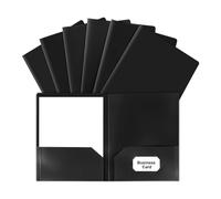 Katnetoly Cartelle con Tasche, Confezione da 25 Cartelle con 2 Tasche Adatte al Formato Lettera, Cartella Portadocumenti con Tasche per La Scuola, L'Ufficio, La Casa A