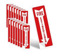Katnetoly Cartelli di Avviso Estintore, Autoadesivi 4x12 Pollici 15-Pack per Sicurezza Domestica e Aziendale