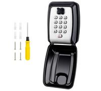 Katnetoly Cassetta Grande, Montata A Parete, Cassetta Sicura, Impermeabile, per Esterni, con 12 Codici, Chiave Resistente Alla Ruggine, Resistente Alle Intemperie