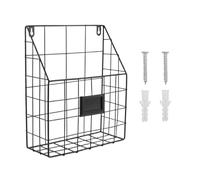 Katnetoly Cesto per - Organizer per Cartelle / Documenti Sospesi A Parete - Vassoio Economico e Facile Da Installare per L'Home Office e Altro (1 Slot)