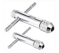 Katnetoly Chiave A Cricchetto con Impugnatura A T da 2 Pezzi, Chiave A Cricchetto con Impugnatura A T Regolabile per Maschi Metrici M3-M8 / M5-