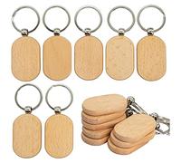 Katnetoly Chiave nel Legno Vuota nel Legno DIY Chiave per Incisioni su Legno 20 Pezzi