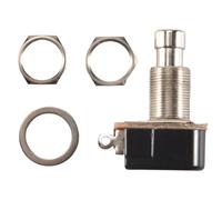 Katnetoly Chitarra Pedal 2 Pin SPST Effetti Momentanei Pulsante Interruttore A Pedale