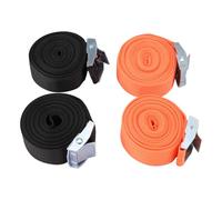 Katnetoly Cinghie di Ancoraggio Cinghie di Fissaggio con Fibbia a Camma in Lega di, per Carico, Attrezzatura, Biciclette e Altro (Confezione da 4)