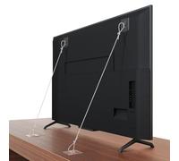 Katnetoly Cinghie di Sicurezza Regolabili per TV da 42 Pollici, Confezione da 6, Ancoraggi Murali Anti-Ribaltamento Trapano per Fissare Gli Schermi Piatti Alla Parete