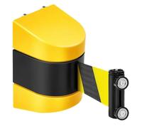 Katnetoly Cintura di Isolamento Della Cinghia Della Cintura di Avvertimento Retrattile con Cintura di Avvertenza A Strisce Gialla/Nera per Regione Separata
