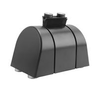 Katnetoly Cintura di Sicurezza Fissa con Barriera Retrattile Magnetica per Montaggio A Parete da 16,4 Piedi con In ABS Nera e Gialla