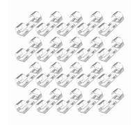 Katnetoly Clip per Cavi da 100 Pezzi Supporto per Cavi Ordinato con Cuscinetti Autoadesivi Resistenti Organizzatore di Gestione del nel Plastica Trasparente